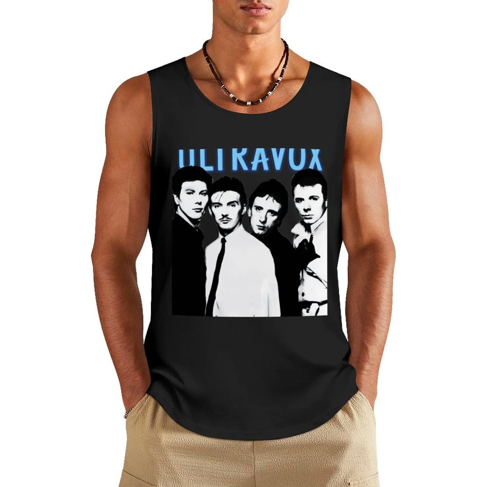 Ultravox Подарочная майка, Мужская одежда для тренажерного зала, спортивная одежда, мужская рубашка без рукавов, футболка для фитнеса