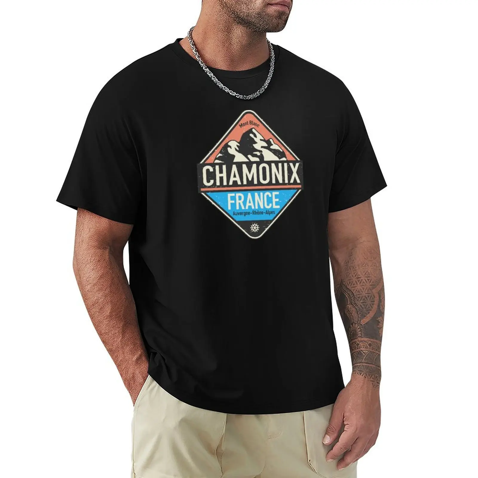 

Chamonix, France T-Shirt Athletic Quick Dry T-Shirt for Men