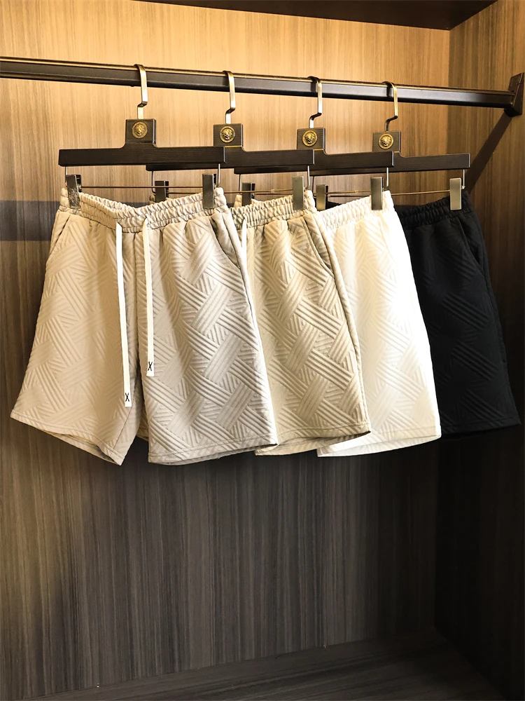 

Повседневные свободные модные пять четвертей orts Европейский хлопок, устойчивый к ворсу, летний мужской американский тренд, свободная мода