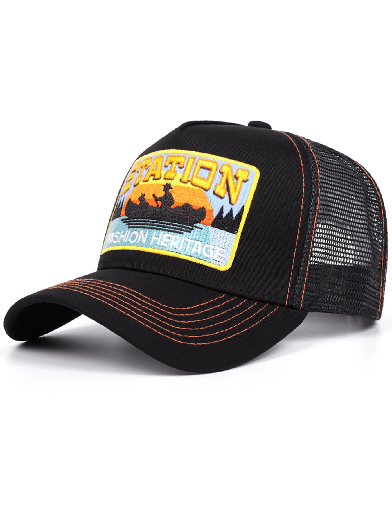 Chapeau de camion personnalisé pour petit bateau, nouvelle STATION, danse de rue, hip-hop, cyclisme en plein air, pare-soleil, chapeau de Baseball, chapeau en maille unisexe, 2025