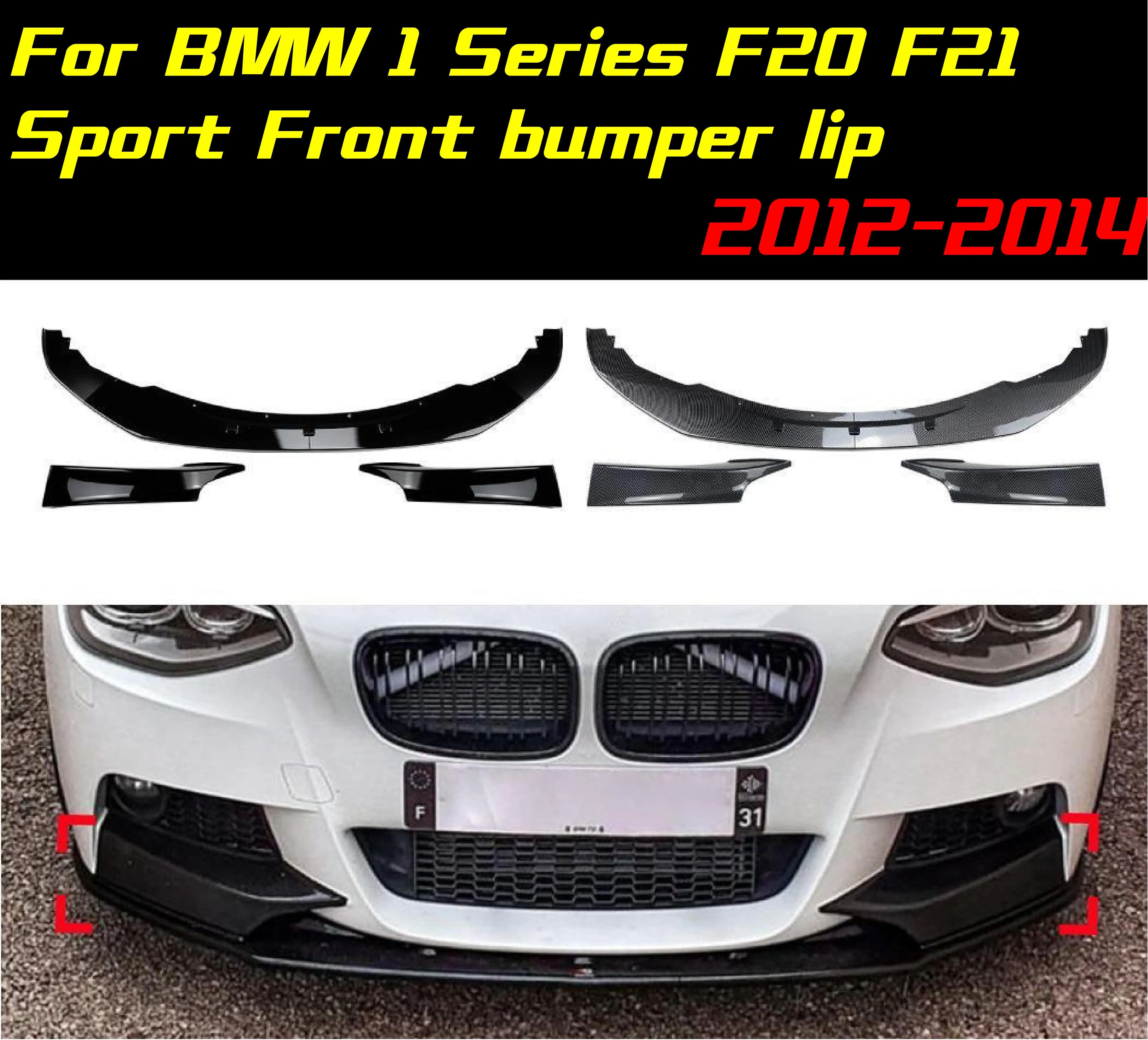 

Front Bumper Lip Splitter Diffuser Spoiler Bumper Guard Protector Accessories For BMW 1 Series F20 F21 Sport 2012-2014 Spoiler