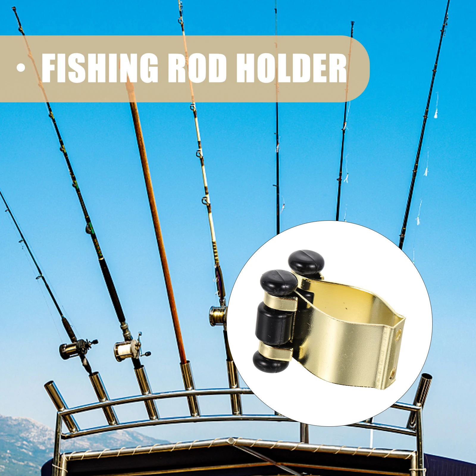 

4pcs Pole Clamp Fishing Rod Holder Adjustable Pool Cue Stand Storage Rack For Garage Boat Compact Club Clip Metal Bracket Rod