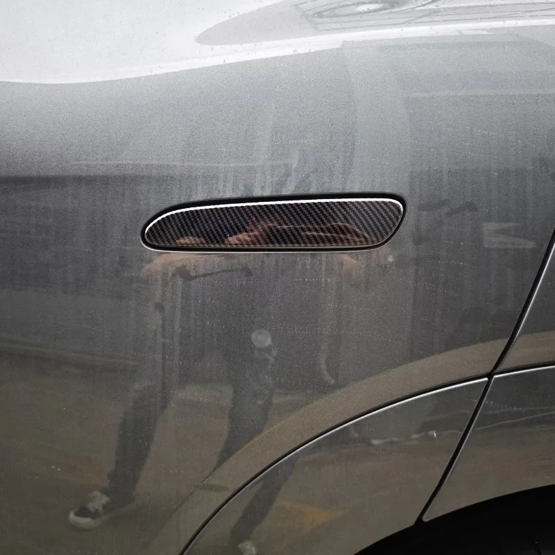 

Для BYD Tang L 2025 2026 ABS углеродное волокно боковая дверная ручка украшение защитная крышка отделка автомобильные наклейки аксессуары