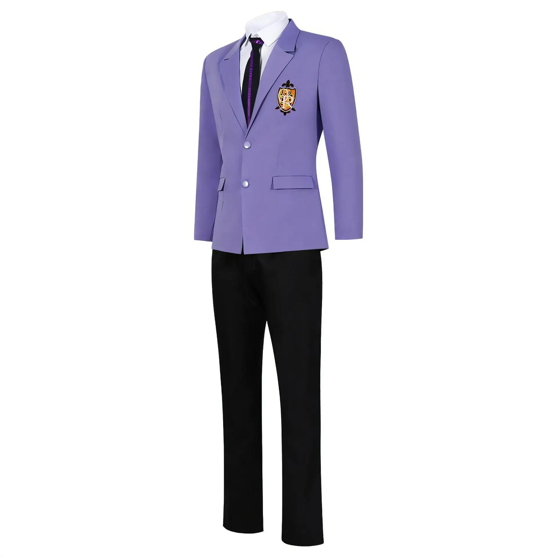 Anime Ouran High School Host Club Suou Tamaki Fujioka Haruhi School Uniform Cosplay Costume Unisex Halloween Party Suit Outfit