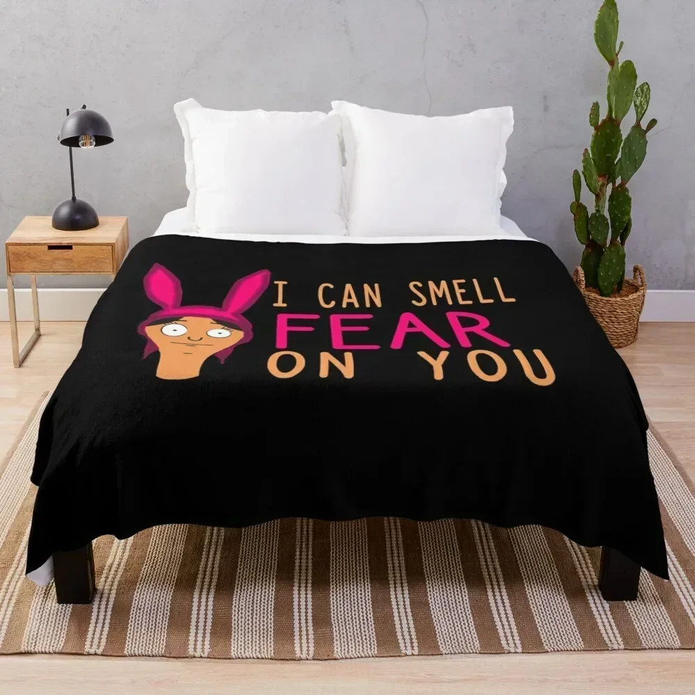 

I Can Smell Fear On You Throw Blanket Bed covers wednesday Furrys Tourist Blankets
