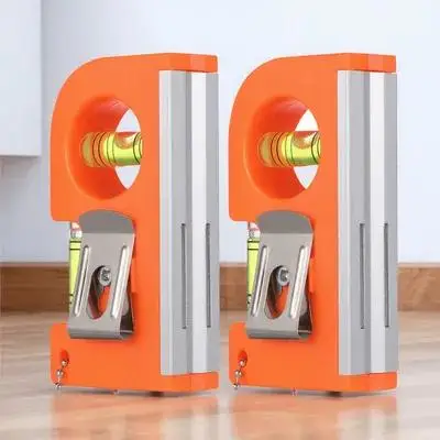 

2pcs Horizontal Measuring Instrument Precision Magnetic Spirit Level Orange Mini Bubble Level Portable Balance Ruler Durable