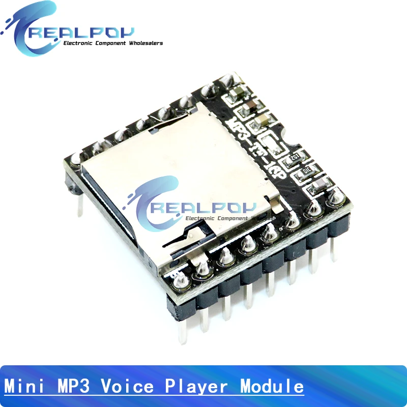 WTV020 GPD2846A Mini MP3 Player Module TF Card MP3 Decoder Board Sound Module Audio Voice Module For Arduino GM Power Supply