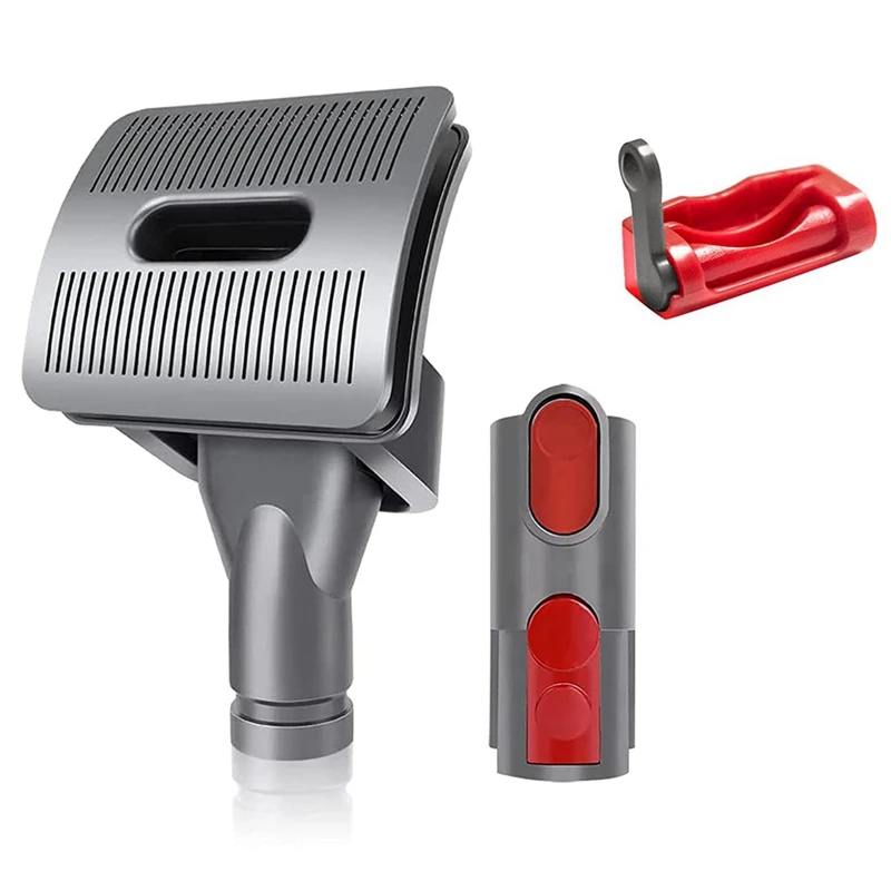 AT17 herramienta para novio, cepillo para perros y mascotas, accesorio de vacío para Dyson V10 V11 V12 V15 V8 V7 con adaptador convertidor de liberación rápida