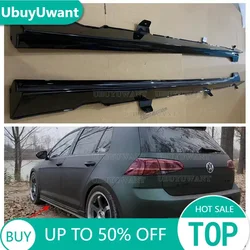 For VW Golf 7 MK7 Golf 7.5 MK7.5 TSi TDi R-Line 2014-2017 GOLF 4PCS T C R Style ABS Racing Car Bodykit Side Skirts
