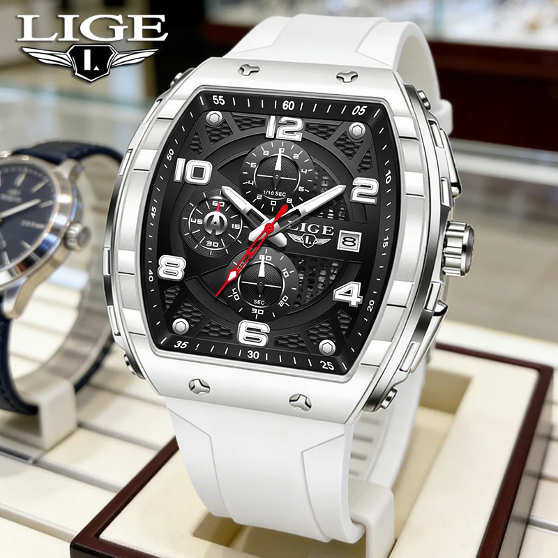

Мужские часы LIGE 2026: Новые, роскошные, модные, классические кварцевые наручные часы, водонепроницаемость 30 м, светящиеся, с датой, деловые, подарок для мужчин, Reloj