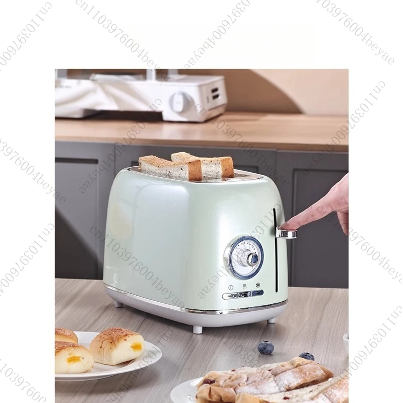 

2-резерный тостер для домашнего использования, сэндвичница для завтрака, многофункциональная подогреватель хлеба, портативная машина для тостов ​