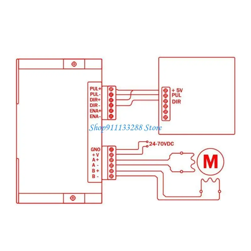 G88D Stepper Motor Driver DM542 for DC 1.0-4.2A 2-phase Digital Microstep Control