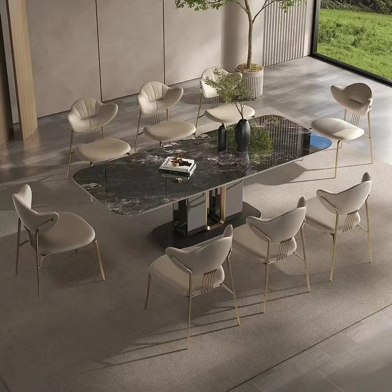 

dining table Modern simple high-end household small apartment rectangular dining table