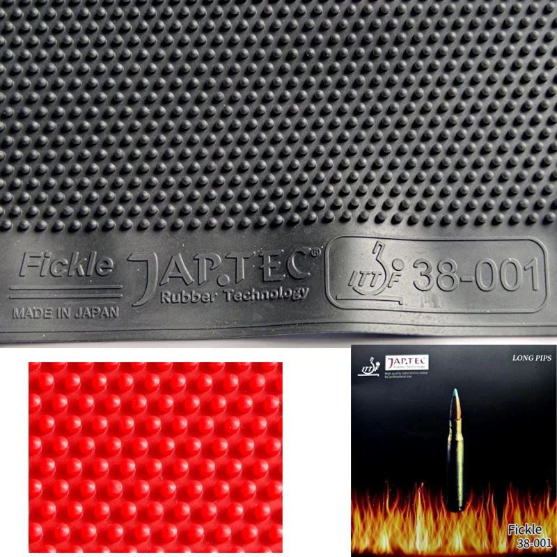 

FICKLE Table Tennis Rubber Long Pimples OX Medium Particles Durable Weird Ping Pong Rubber ITTF Approved Preventing Arc Sinking