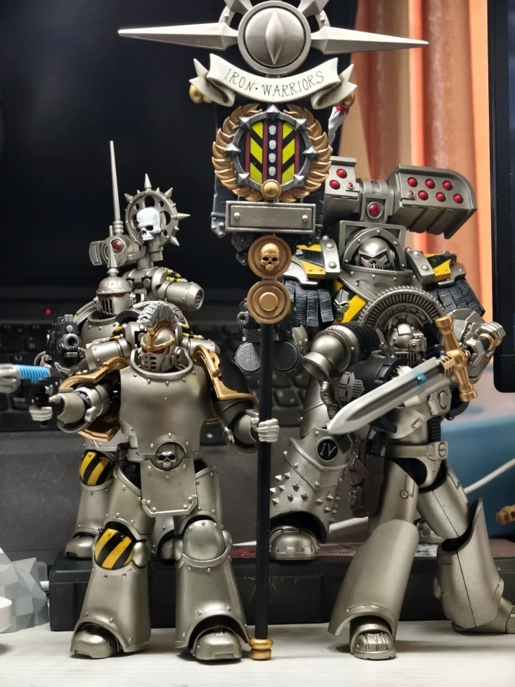 [AUF LAGER] JOYTOY Warhammer 30K 1/18 Action-figuren lron Warriors MKlll Taktische 2PCS Anime Militär Modell