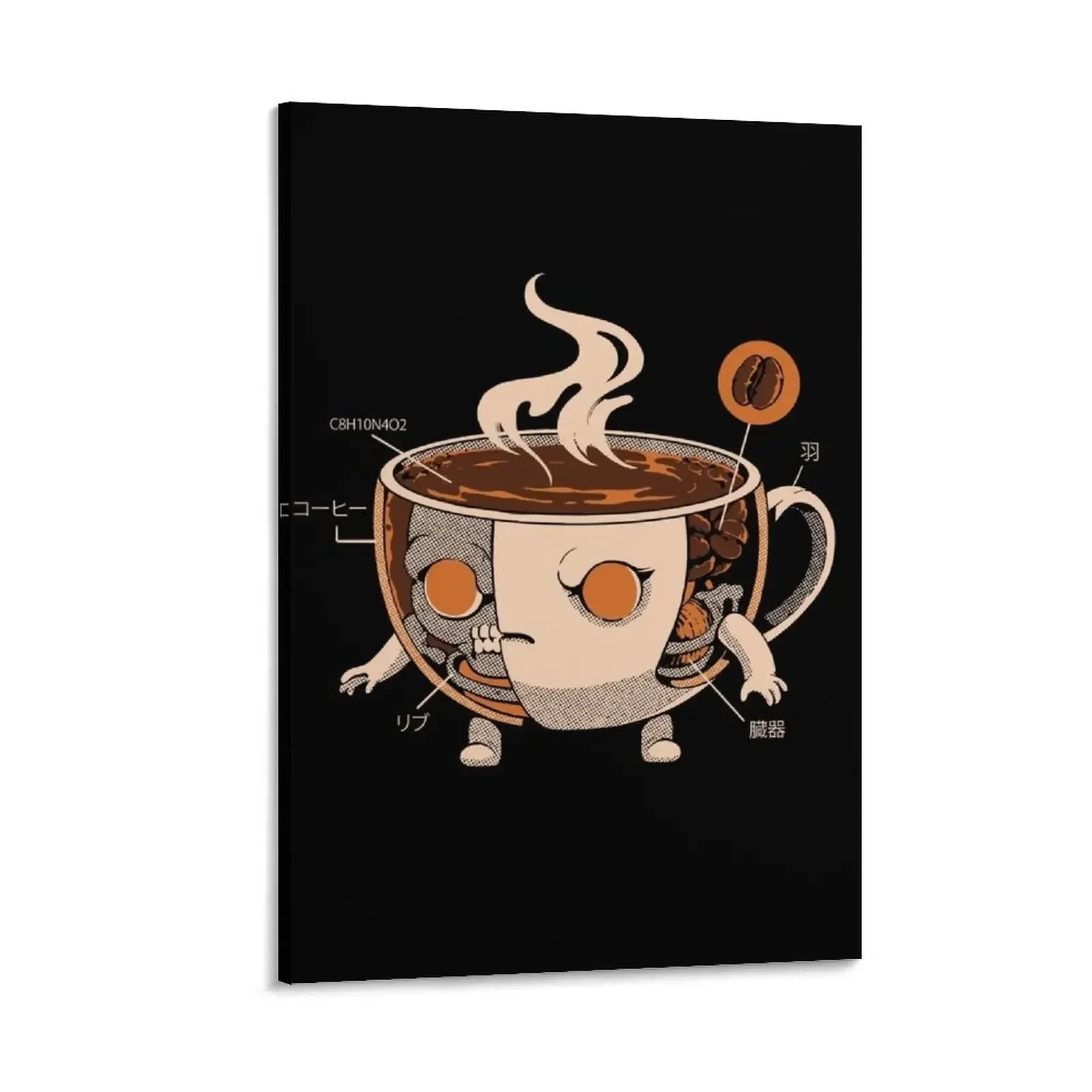 

Coffeezilla X-ray Canvas Painting bedroom decoration Decor for room decoration aesthetic Picture on the wall