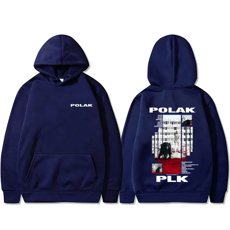 Rapper Plk Polak Casual Retro Men Plus-size Hooded Sweatshirt Hip-hop Rock Pop Music Fashion Casual Autumn Winter Top Clothing