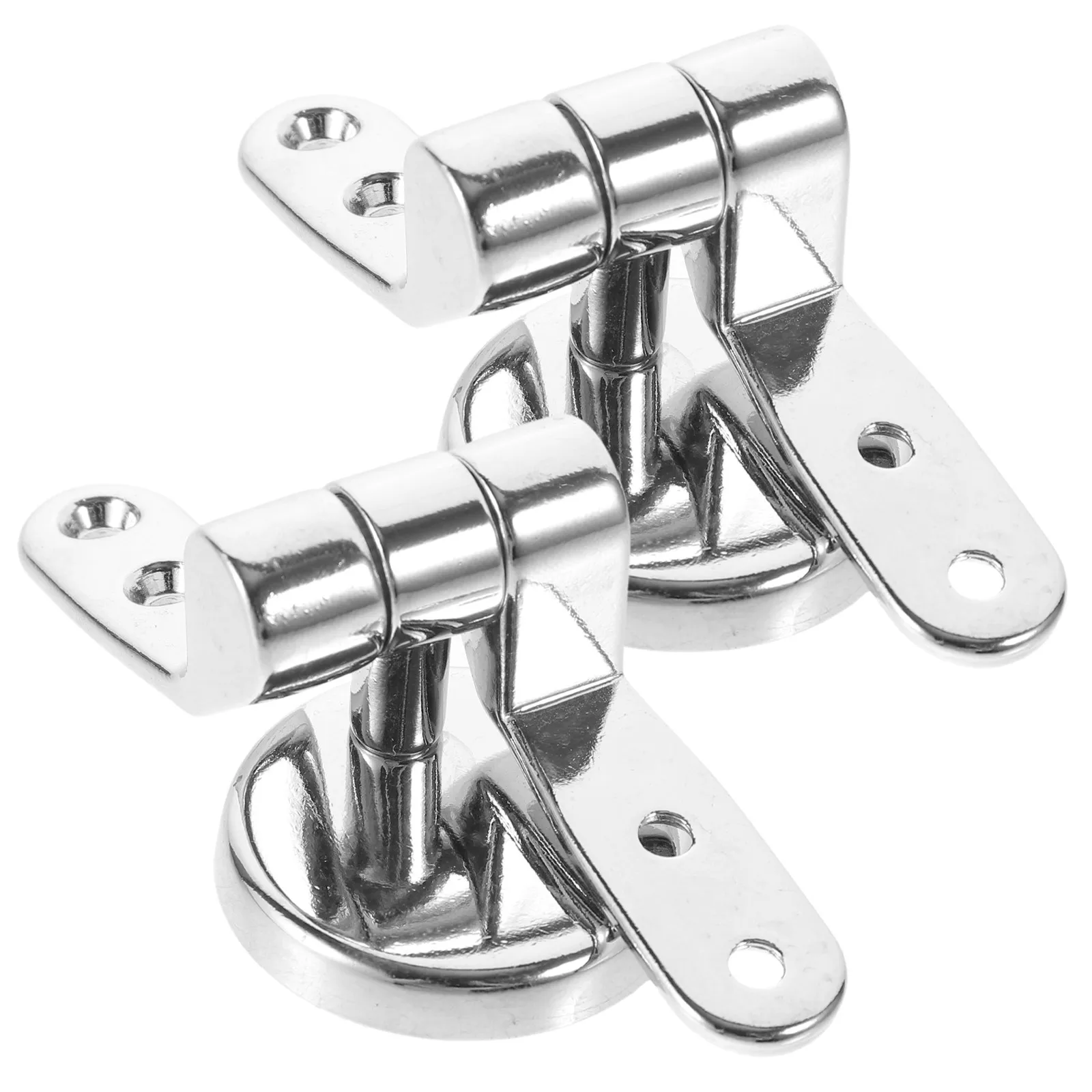 

Комплект из 1 комплекта усиленных регулируемых петель для унитаза с монтажным креплением и механизмом плавного закрывания для круглых и удлиненных унитазов