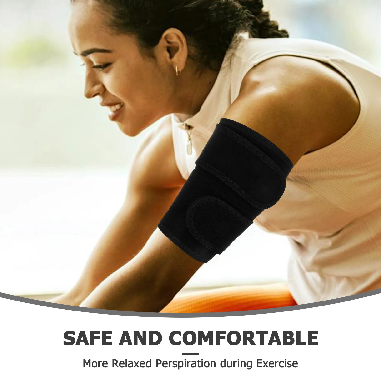 

1 Pair Adjustable Sleeves Sweat Arm Bands For Women Fitness Tool Sports Running Bodybuilding Slimming Arm Bands