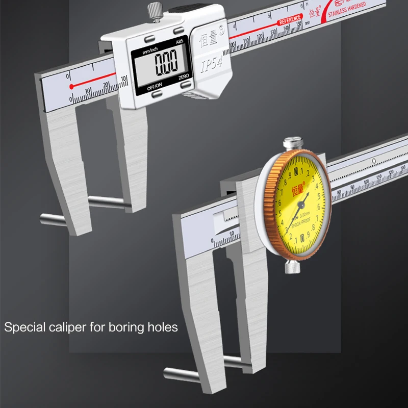 

90 Degree Precision Electronic Stainless Steel Boring Special Caliper Inner Diameter Measurement Tool Aperture Digital Caliper