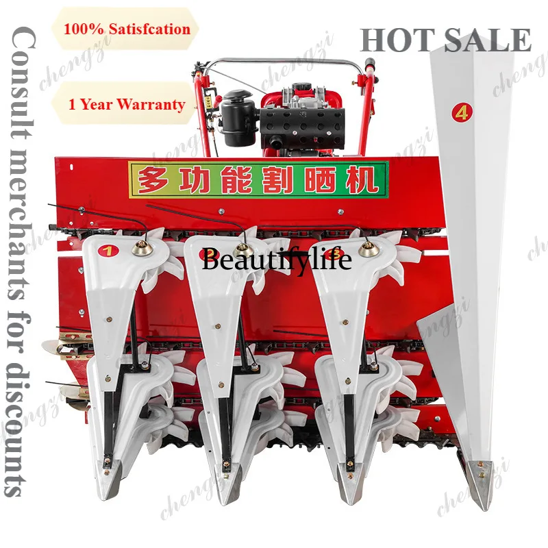 M81 Multifunctional Handheld Reaper Small Harvester for Wheat Rice Mint Dandelion Millet Forage Grass Farm Harvesting