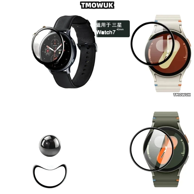 Protetor de Tela Curvo para Samsung Galaxy Watch 4 5 6 7 Ultra FE PRO, Capa Protetora Macia para Tela Completa
