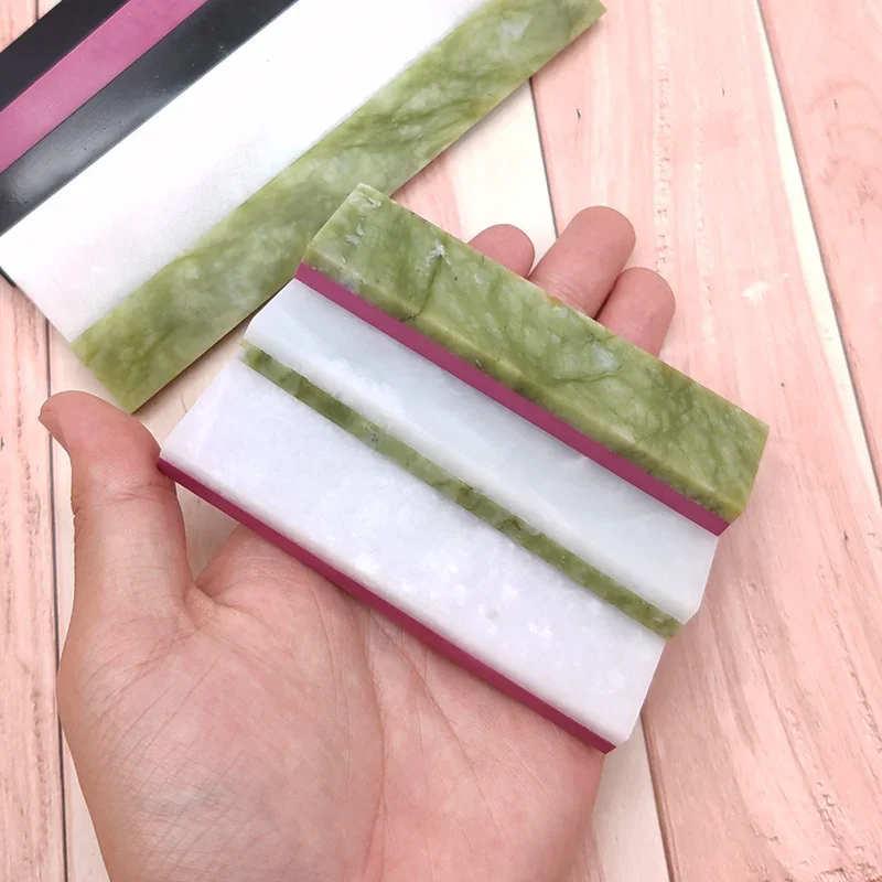 Double-Sided Knife Sharpener, Professional Polishing, Fine Grinding, Fine Green, Natural Agate, Ruby Sharpening Stone 8000/10000