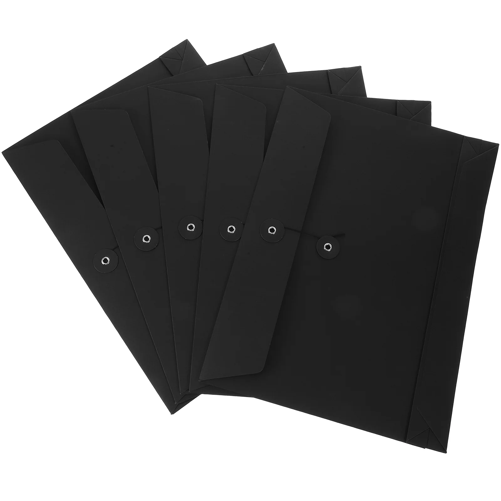 5 Pcs Kraft Paper Bag File Folders Envelopes Pocket Document Storage Organizers