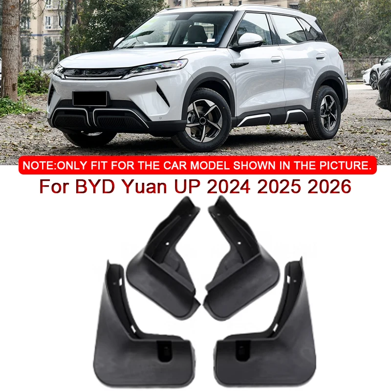 

For BYD Yuan UP 2024 2025 2026 Car Styling ABS Car Mud Flaps Splash Guard Mudguards MudFlaps Front Rear Fender Auto Accessories