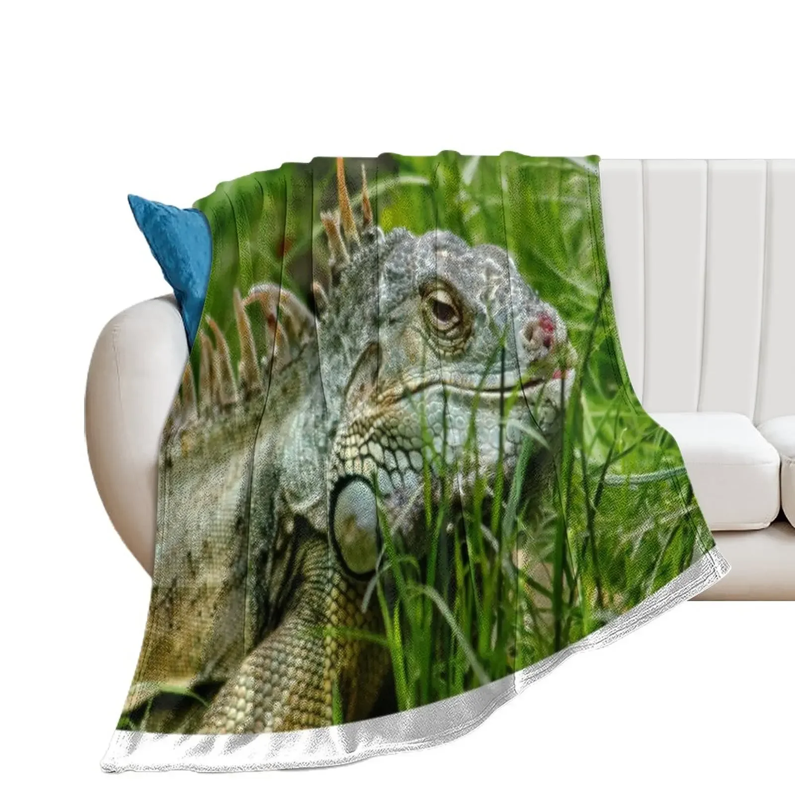 Iggy the Iguana Throw Blanket Stuffeds Luxury Brand warm winter Soft Beds Blankets