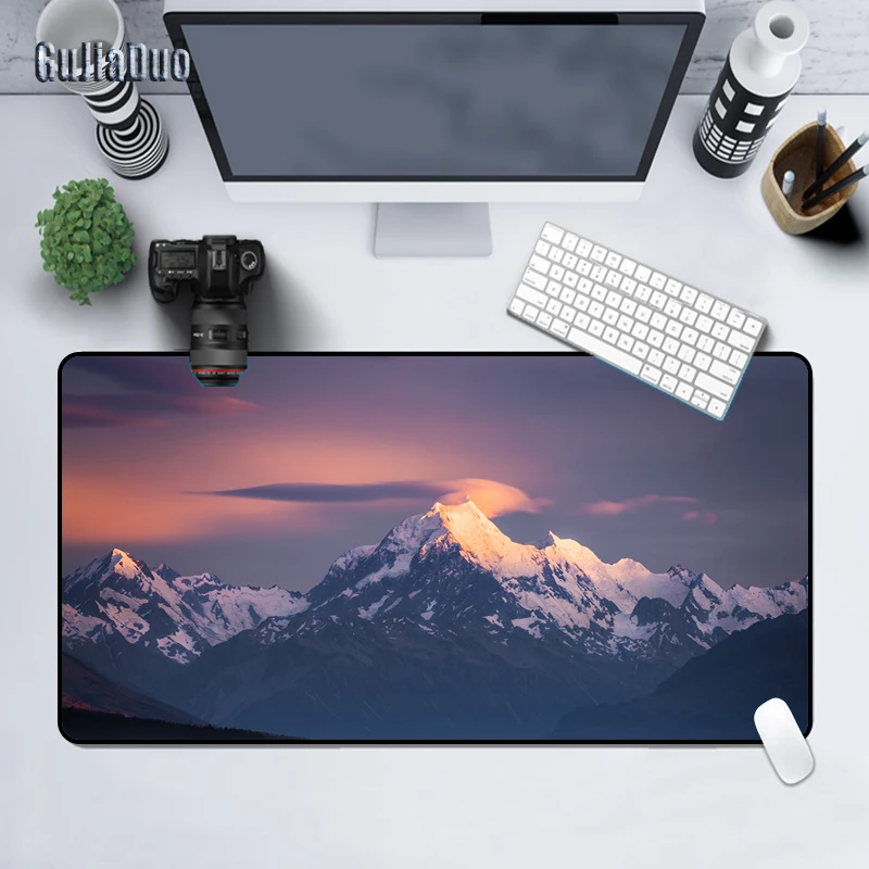 

GuJiaDuo Landscape Art Picture Mouse Pad XXL Lagre 40x90 Notebook Keyboard Table Pad Scenery Mousepad Gaming Accessories Carpet