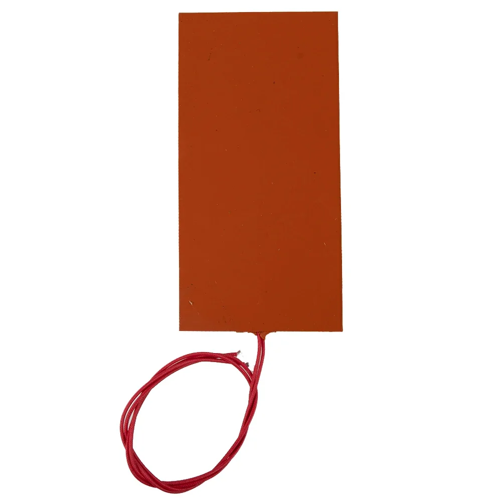 

12/24V Heating Pad Square Rubber Heat Mat Heated Bed Plate Flexible Waterproof Battery Insulation Pad Warming Accessories