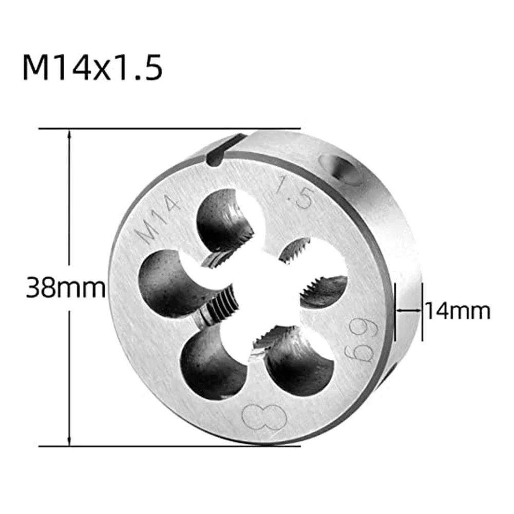 Per materiali metallici Set di maschi e matrici metrici Rubinetto e matrici M14 X 1,5 per uso industriale Rimozione rapida dei trucioli Classe ad alta precisione