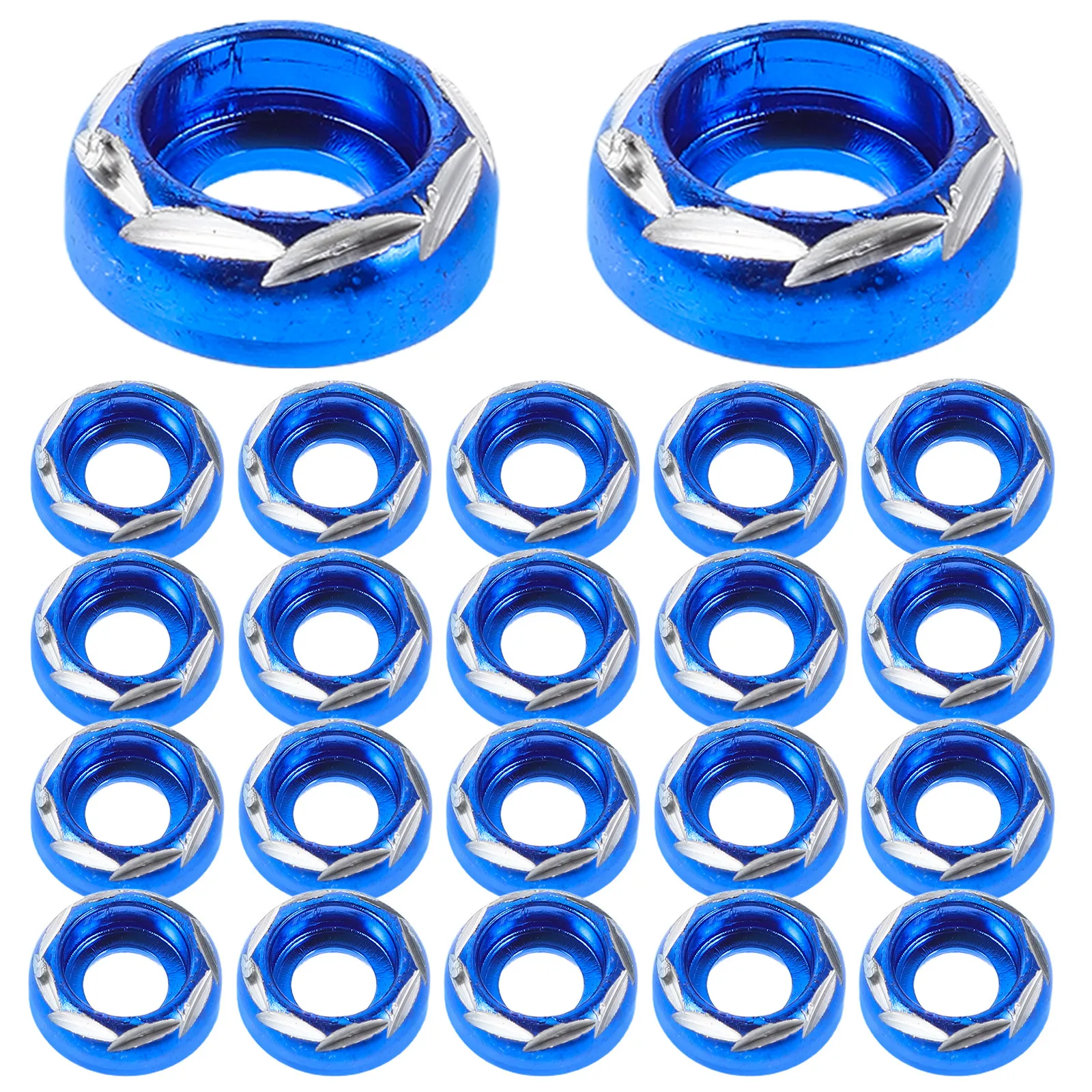 50Pcs Aluminum Alloy Decorative Bolt Washers for License Plate Bumper Engine Bay Motorcycle Up Upgrade DIY Fasteners