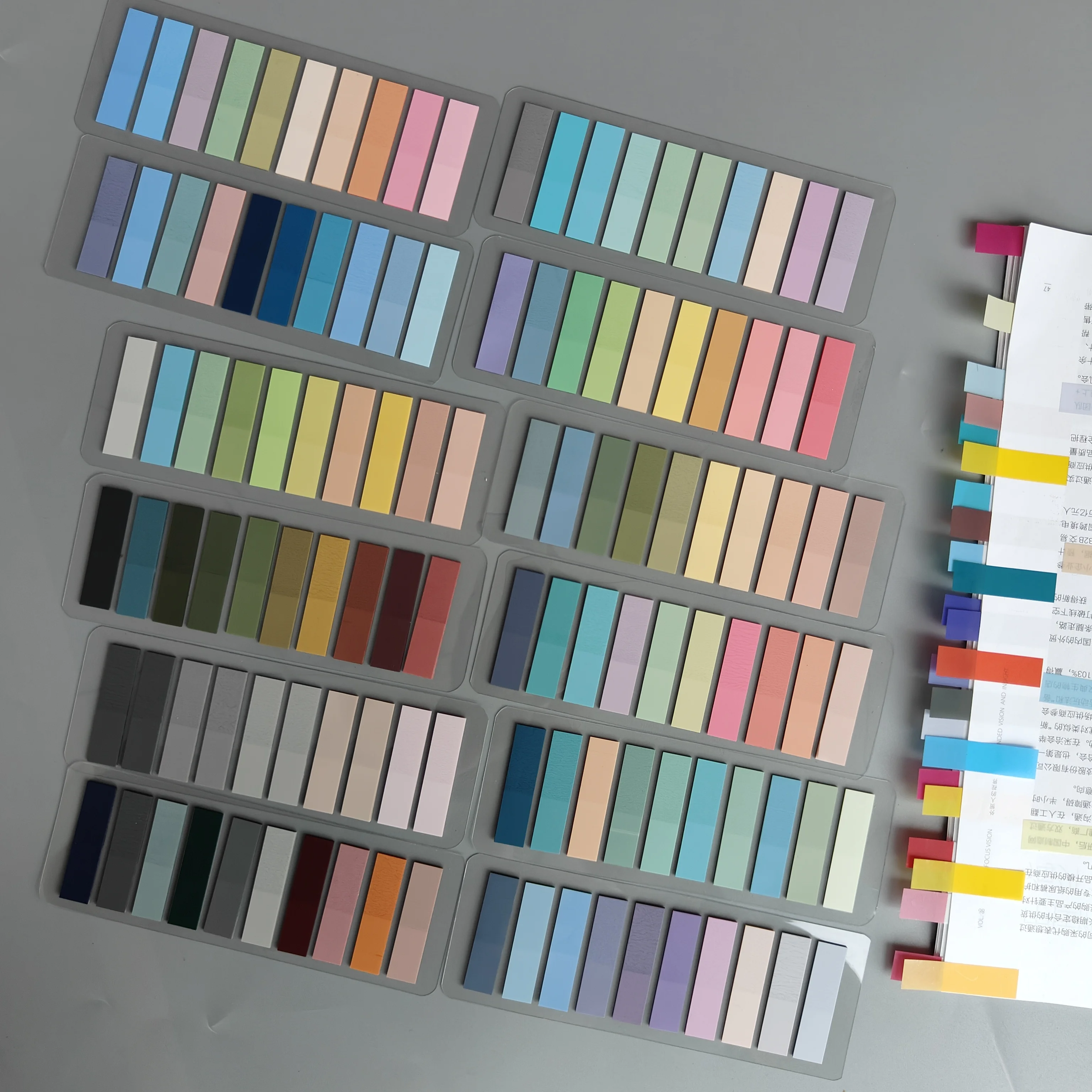 12Packs/Set Transparent Sticky Notes Self-Adhesive BookMarker Annotation Reading Book Clear Tab Kawaii Cute Stationery