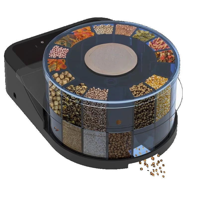 Indoor Fish tank Automatic Timing Goldfish  Koi Fish Feeder Quantitative Pet Feeder USB Powered Sample