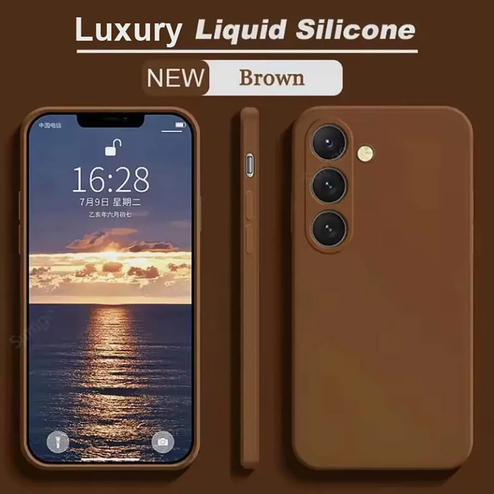 Feine Flüssigsilikon-Kameralinsenschutzhüllen für S23 S24 S25 FE für Samsung Galaxy S23 S24 S25 S26 Ultra Plus Softcover