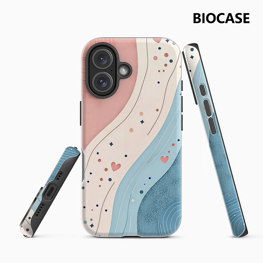 Dreamy Currents IPhone 17 Must-Haves Handyhülle für IPhone 17 16 15 14 13 12 56 Pro Max Plus Doppelschichtige Rückseite