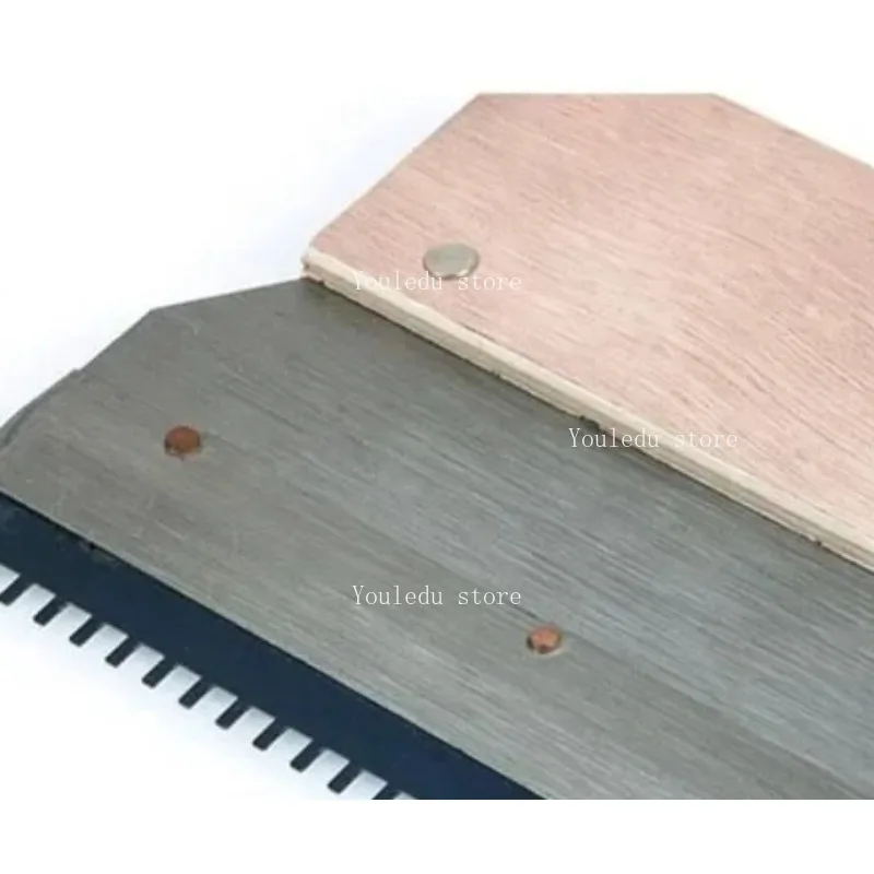 Suitable for cement self leveling scraper with 3MM/5MM teeth and adapter, epoxy cement mortar construction tool