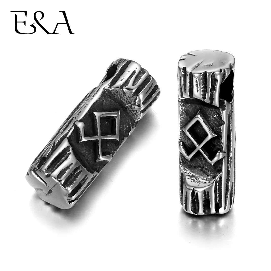 316L Stainless Steel Norse Viking Rune Vintage Pendant for Men Necklace DIY Accessories Finding Jewelry Making Charm