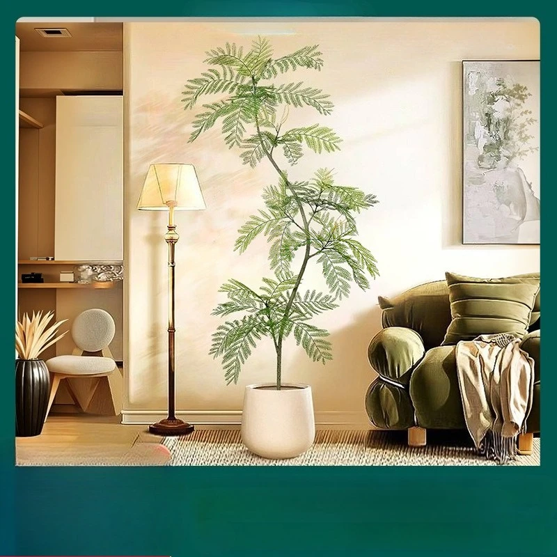 

Artificial Jacaranda Plant PVC Simulation Potted Tree Luxury Indoor Living Room Large Decor