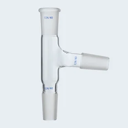 24/40,Three Way Glass Adapter,75 Degree Bent,distillation Head,lab Glassware
