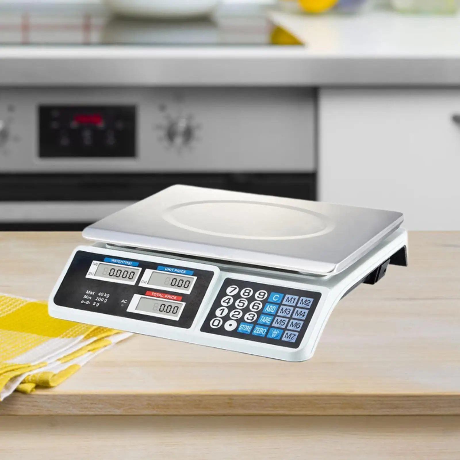 Digital Scale Price Computing Scale LCD Display Commercial Food Counting Weighing Scale for Retail Outlets Deli Farmers Market