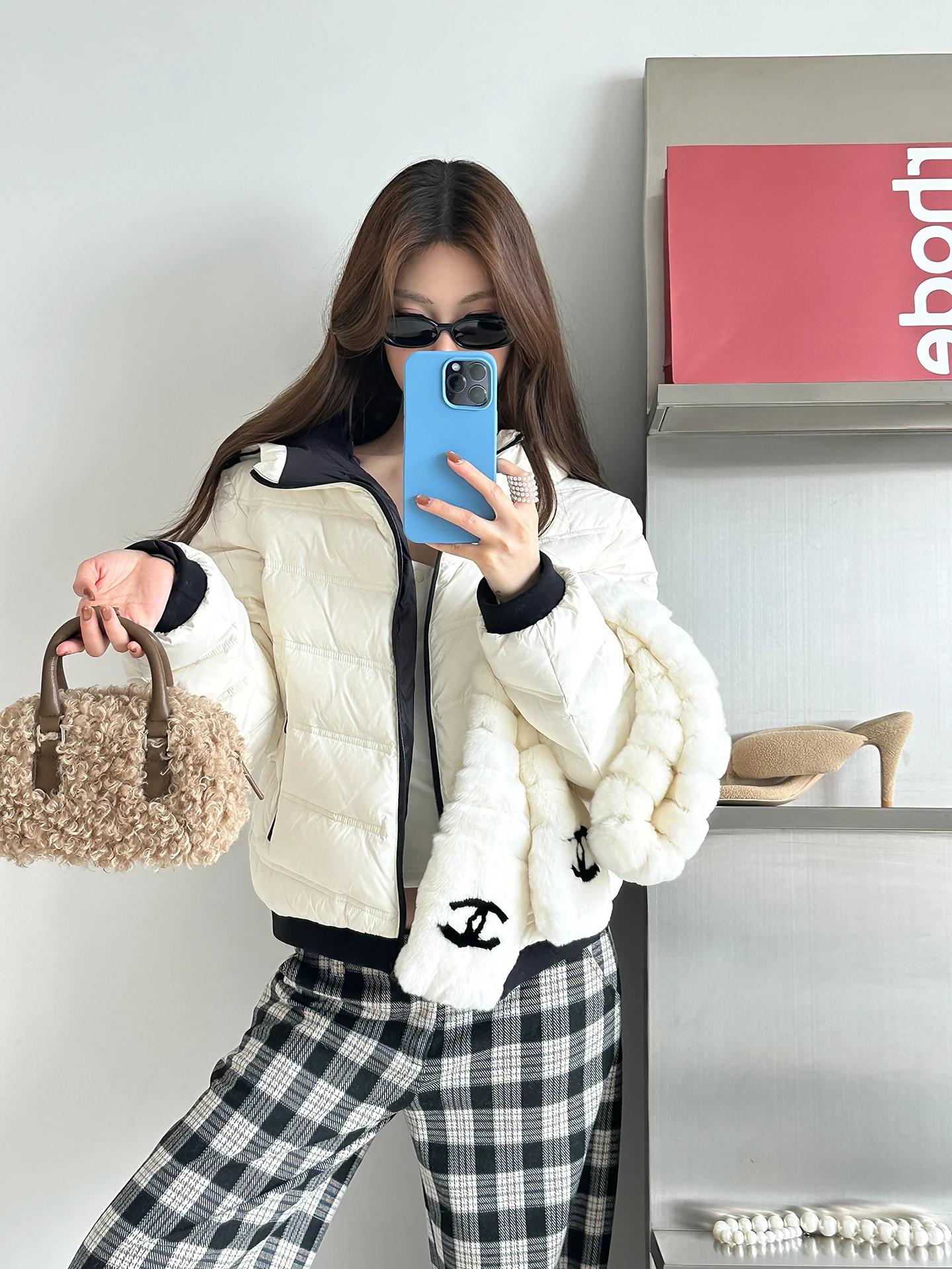 

Slim Fit ort down Jaet 2025 Winter New Sle Bla White Color Blo Thin Outerwear Women's Faion Casual Long Sve
