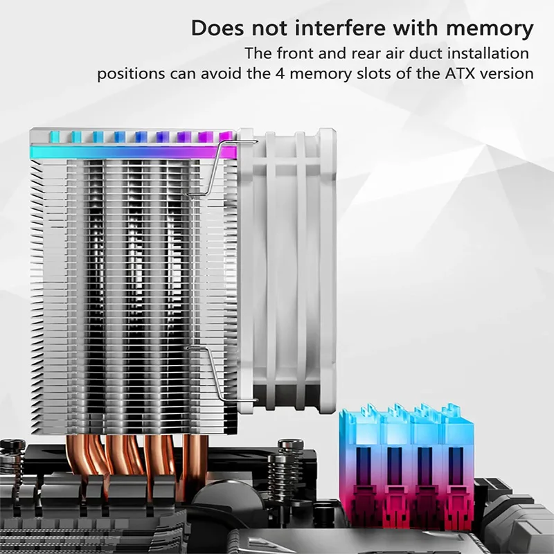 JONSBO CR-1400 4 Heat Pipes ARGB Tower CPU Cooler 5V 3Pin PWM Fan for Intel & AMD High-Performance Silent Gaming PC Cooling