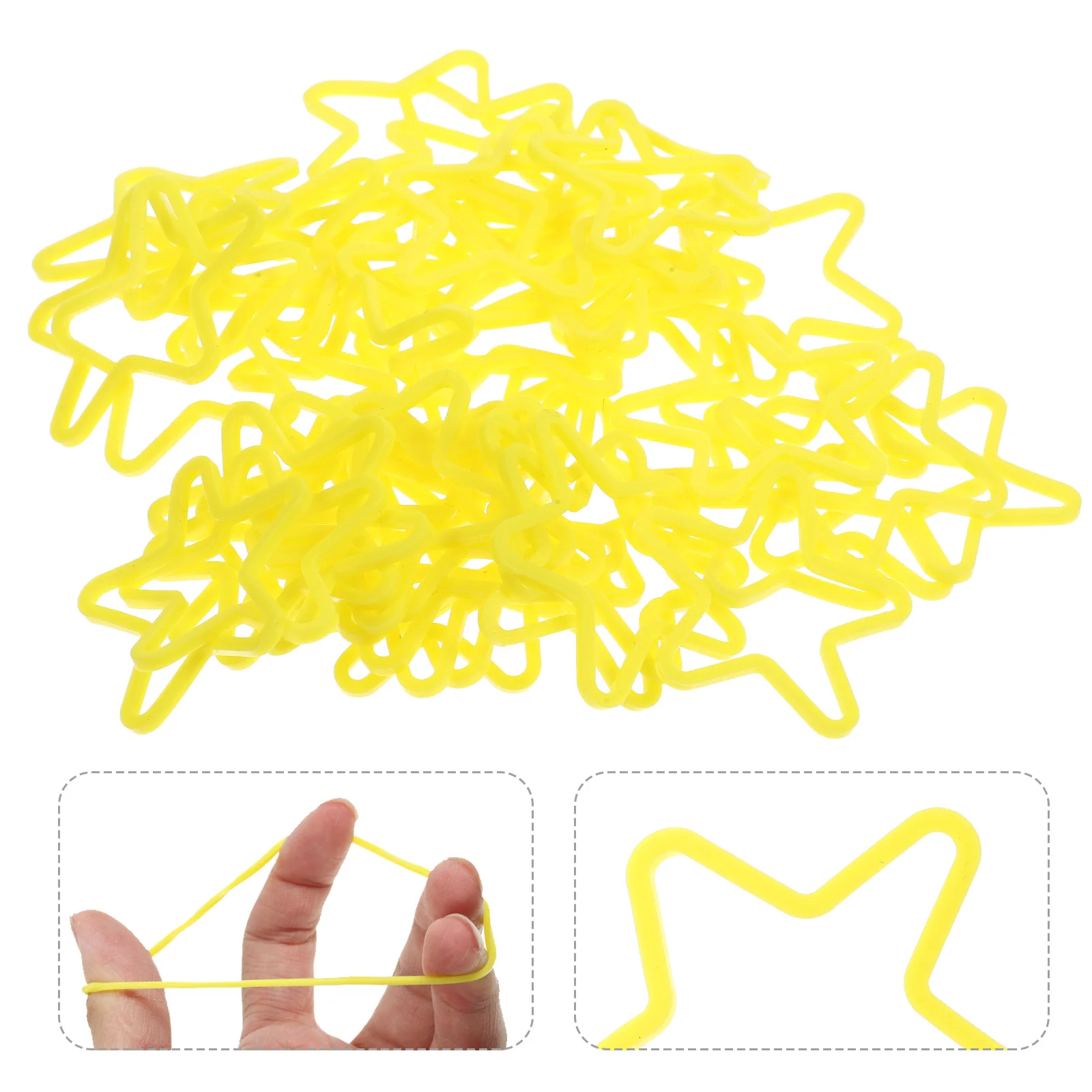 

50pcs Star Band Gimmick Trick Prop For Conjuring Performance Stage Show Party Magician Supplies Elastic Band Props