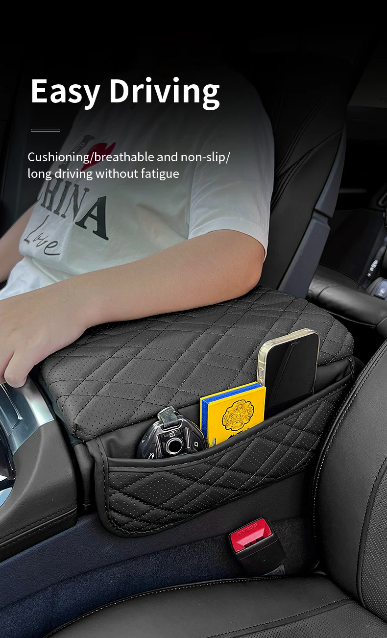 Für BMW G30 G32 6GT F10 G05 G06 G07 G11 G12 X5 G05 X6 G06 X7 G07 Auto Center Konsole Armlehne Schutz Abdeckung Pad Mit Lagerung Tasche – Detail 5