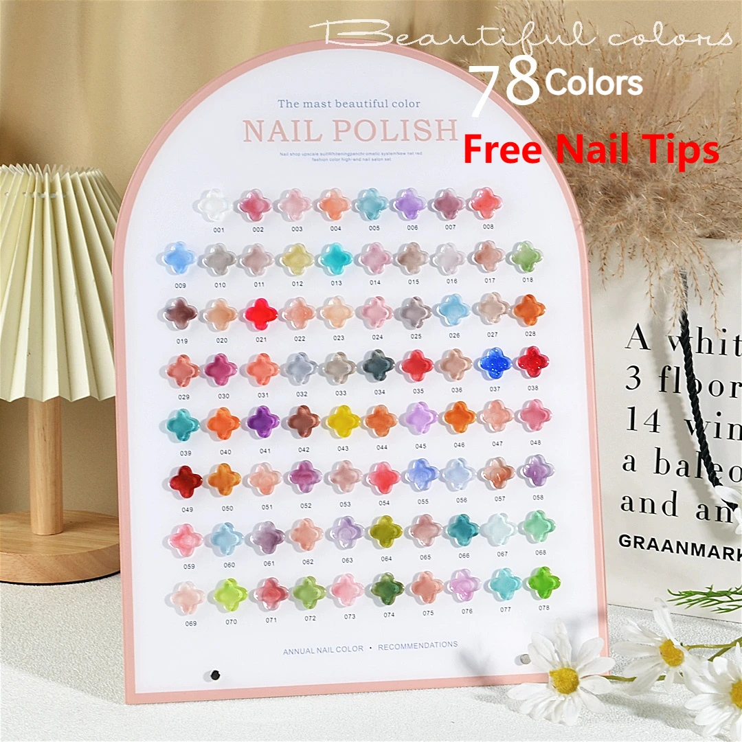 New Nail Color Display Board False Nail Tips Display Stand Acrylic Gel Polish Rack Colors Showing Shelf Manicure Tools