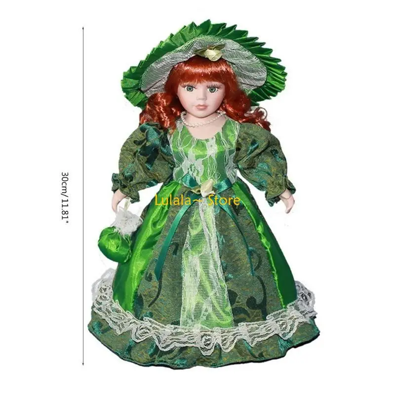 Y4qa Bambola da bambola da bambola in porcellana vestizione bambole femminile