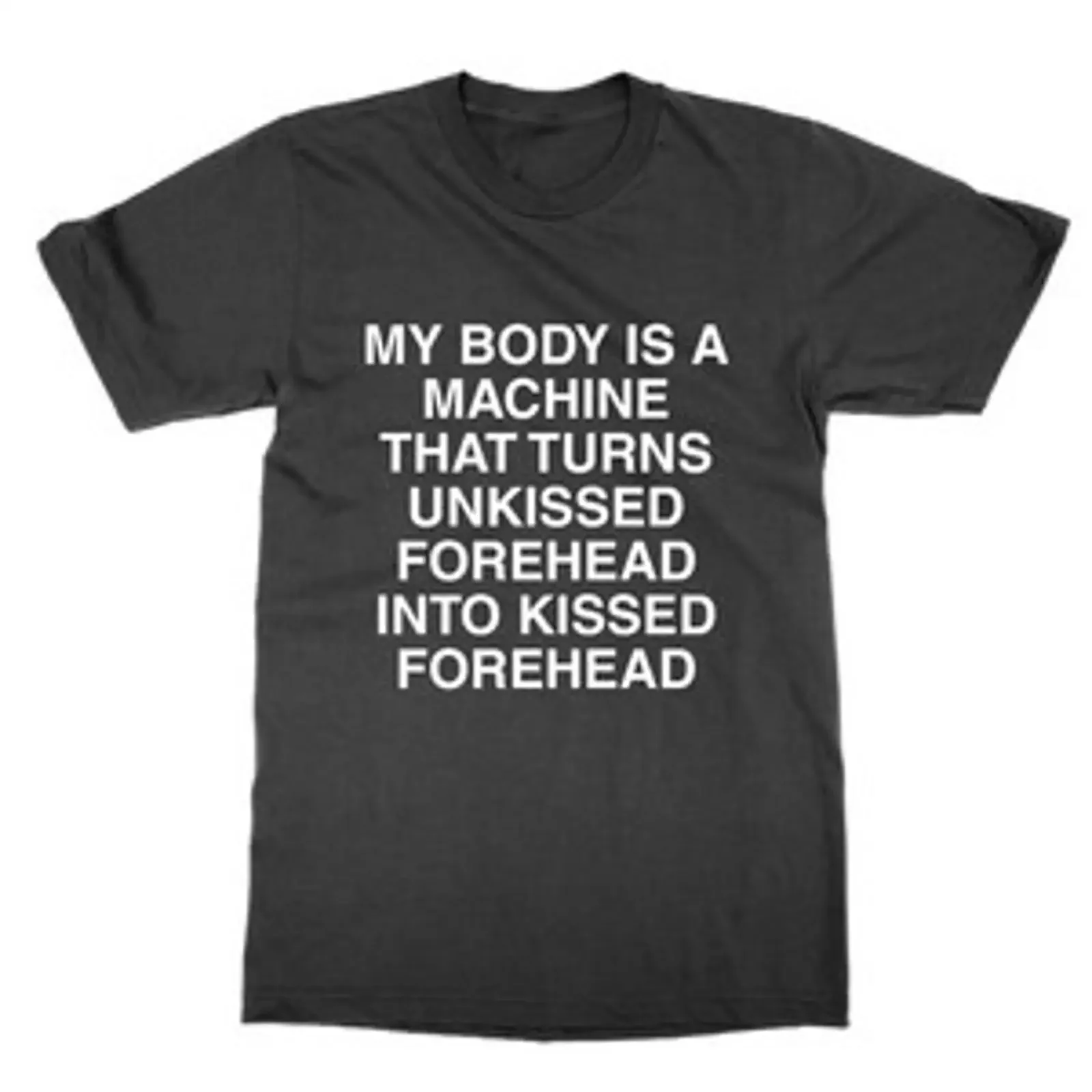 Mein Körper ist eine Maschine, die die unberührte Stirn dreht T-Shirt lustig Meme Vintage Washed Soft Graphic Streetwear Bequem